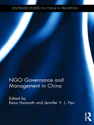 cover image of NGO Governance and Management in China